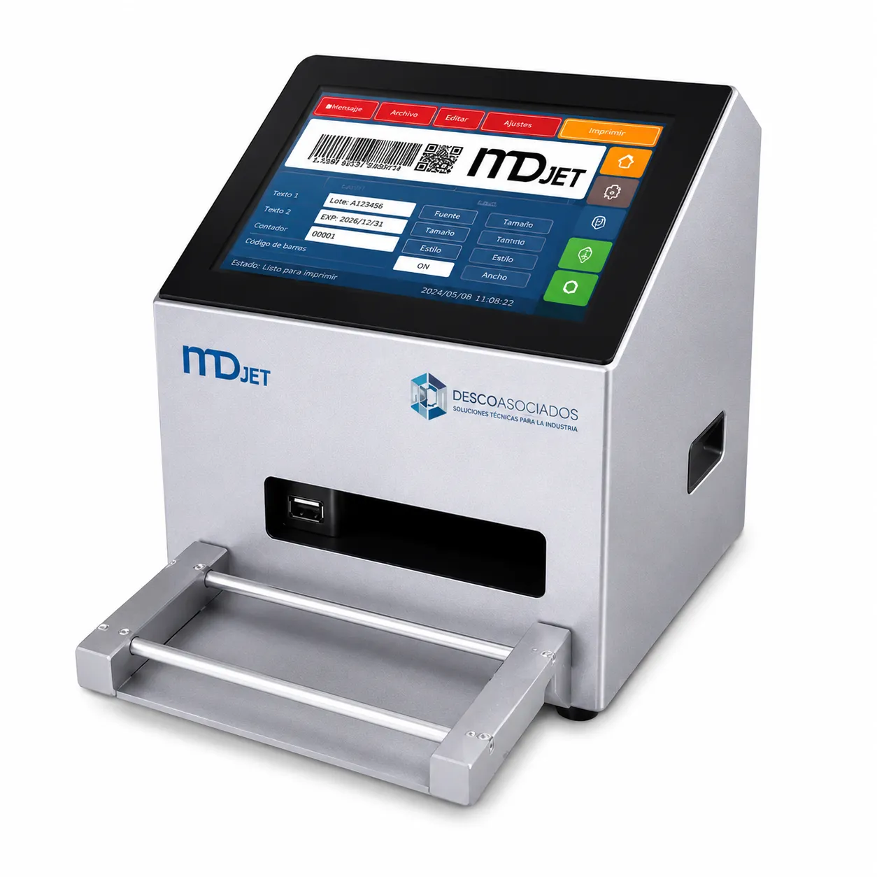 MDJET ID-120 Impresora inkjet semiautomática MDJET ID-120 Impresora inkjet semiautomática